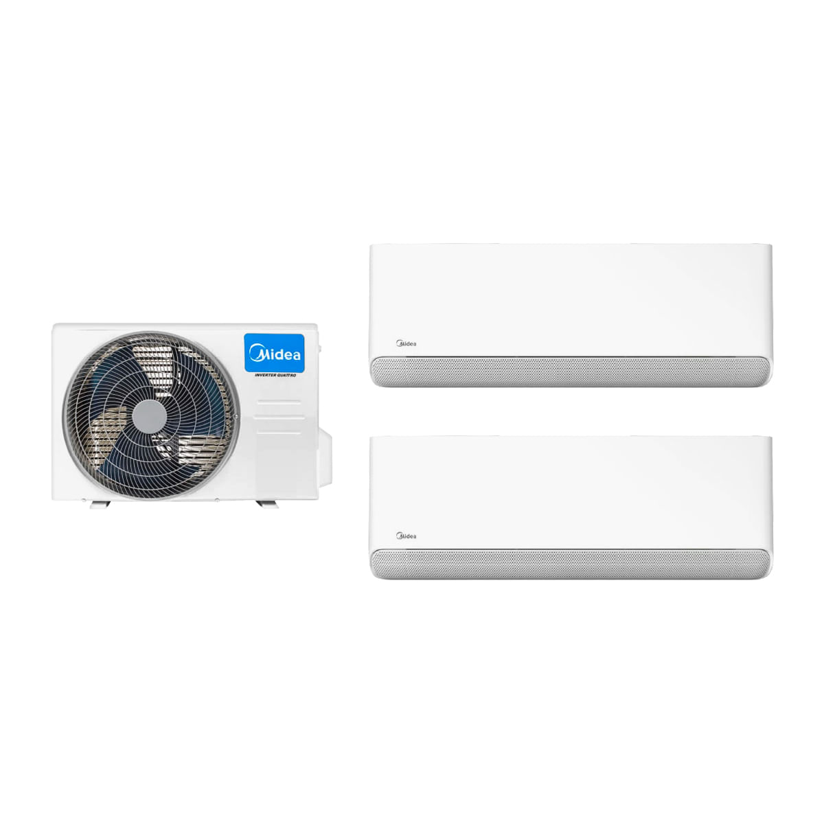 Midea Multisplit Breezeless 9000 + 12000 BTUh con Wi-Fi